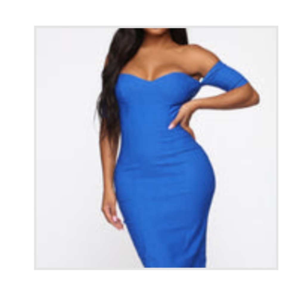 Fashion nova one in 1 million dress in royal